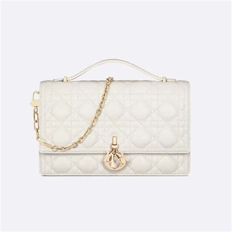 miss dior top handle|Miss Dior Top Handle Bag Latte Cannage Lambskin.